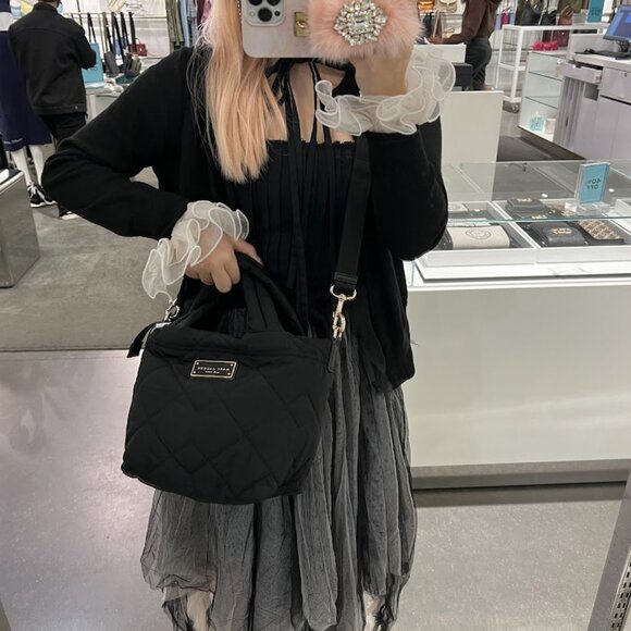 Marc Jacobs Quilted Nylon Mini Tote Black M0016681 - Picture 4 of 10